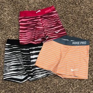 3 Nike pro spandex